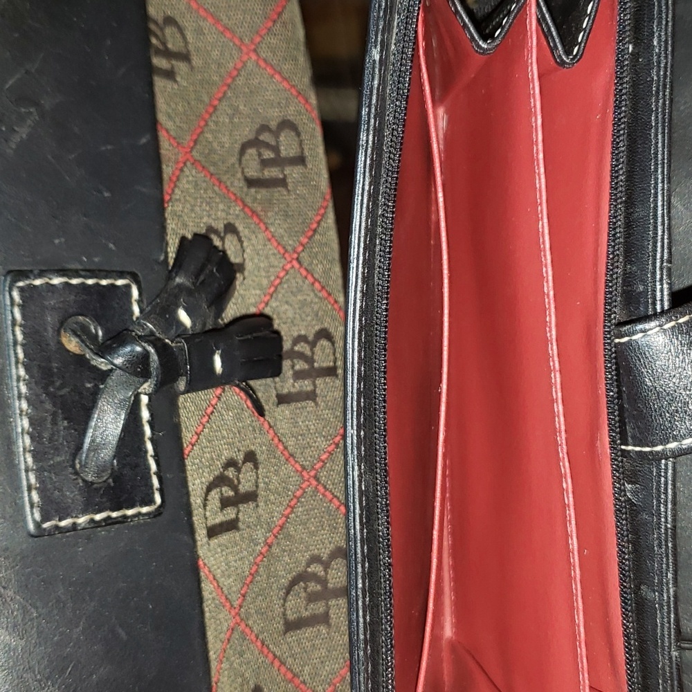 💘🖤💘 2 PC DOONEY & BOURKE SIGNATURE MONOGRAM CANVAS LEATHER PURSE WALLET SET - Picture 15 of 16